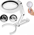 Magnifying Glass with Light and Stand, 3.55 Inch Large Lens with Lightweight by SURENSHY