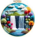 CaptainCrafts Needle Felting Kit, Wool Felt Supplies, Embroidery Hoops by CaptainCrafts