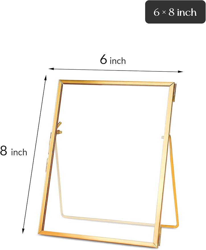 REDHUGO Glass Pressed Flower Frame Handmade, Floating Picture Frames - Image 4