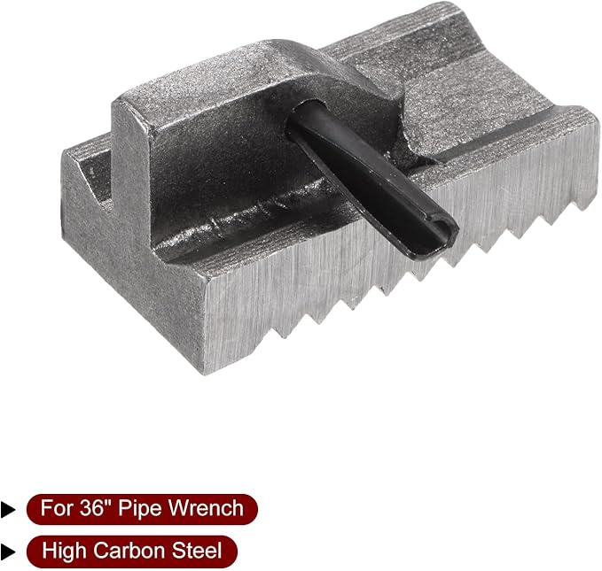 HARFINGTON 36" Pipe Wrench Replacement Part, Carbon Steel, Grey, Flat Head