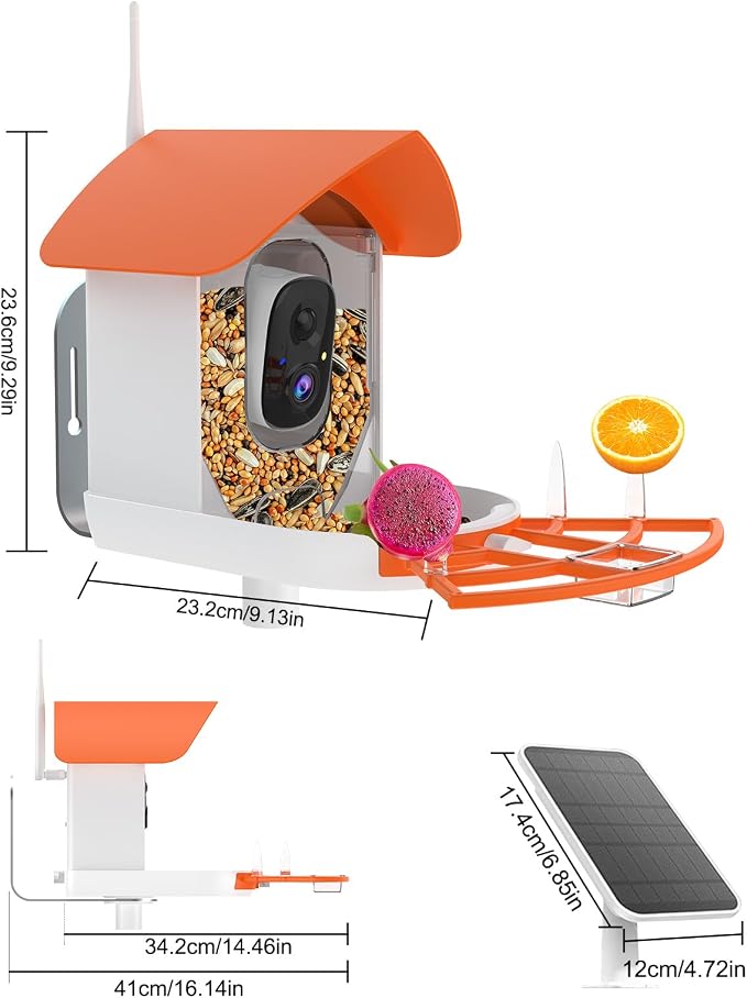Bird Feeder with Camera, AI Identify Birds Species, Smart Birds Camera with - Image 8