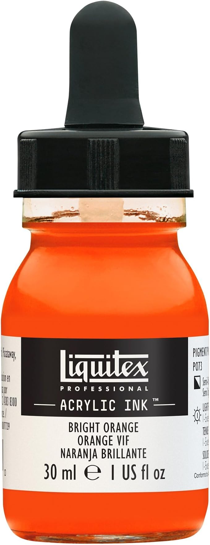 Liquitex Professional Acrylic Ink, 1-oz Jar, Bright Orange by Liquitex