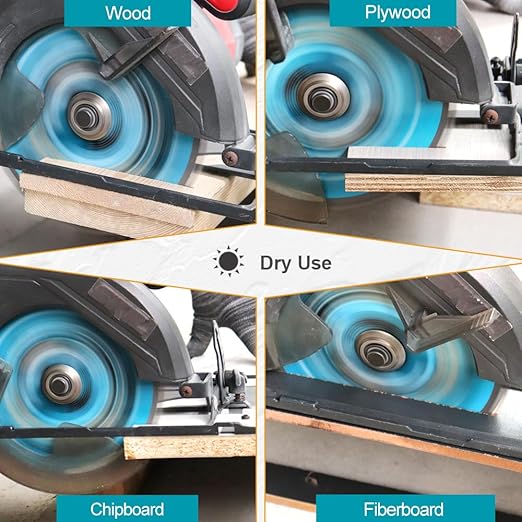 10 Inch Miter/Table Saw Blades 4pcs, 80 Teeth ATB TCT Fine Finish Wood Cutting Circular Saw Blade with 1 Inch Arbor