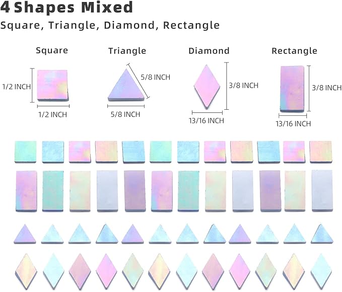 Lanyani Iridescent Stained Glass Mosaic Tiles - Image 4
