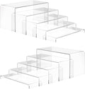 ANDGOO 10 Pack Large Acrylic Display Stands, 2 Set Perfume Stand Organizer by ANDGOO