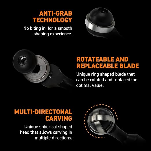 ARBORTECH Ball Gouge | Ø 30 mm Spherical Shaped Wood Gouge Power Carving - Image 2