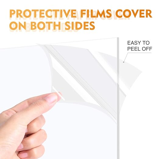 20 Pack of Acrylic Sheets 5x7-0.043" Thick Clear Extruded Plexiglass Sheets - Image 2