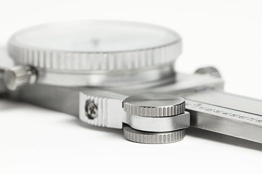 PEC Dial Caliper 0-12 Inch, Stainless Steel Precision Measuring Tool with Shock-Proof Dial, High Accuracy ±0.001"