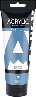 AUREUO Blue Grey Acrylic Paint, 4 Fl Oz / 120ml Single Tube, Fabric by AUREUO