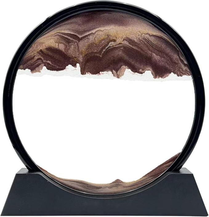 Moving Sand Art Liquid Motion, 3D Deep Sea Sandscape Color Quicksand Decor by MovingSandArt