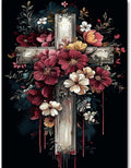 Flower Stamped Cross Stitch Kits by Unknown