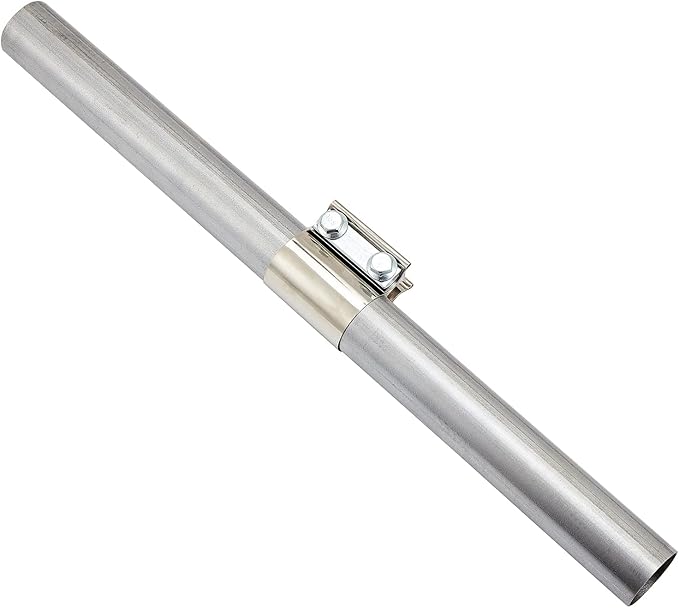 Butt Joint Band Clamps,Exhaust Muffler Clamp Exhaust Pipe Clamps Sleeve Stainless Steel (2, 6'')
