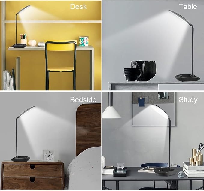 DEEPLITE LED Desk Lamp with Flexible Gooseneck 3 Level Brightness, Battery - Image 5