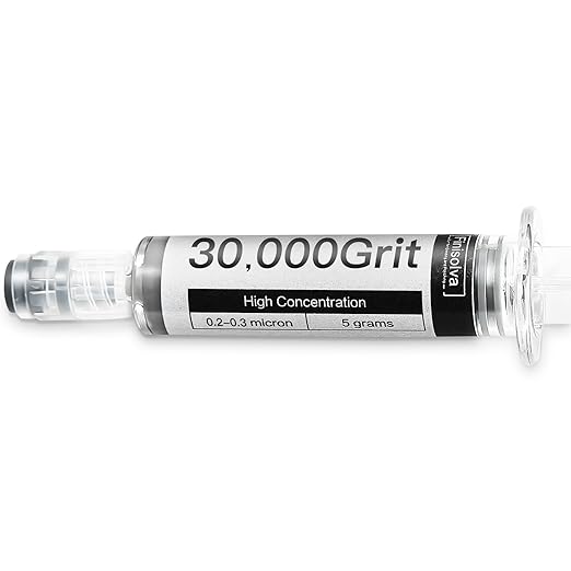 Diamond Polishing Compound Lapping Compound 30,000 Grit 0.2-0.3 Microns with 30% Concentration of Diamond Powders Diamond Stropping Paste for Glass Marble Metal Resin Rock Jewelry Watch etc.