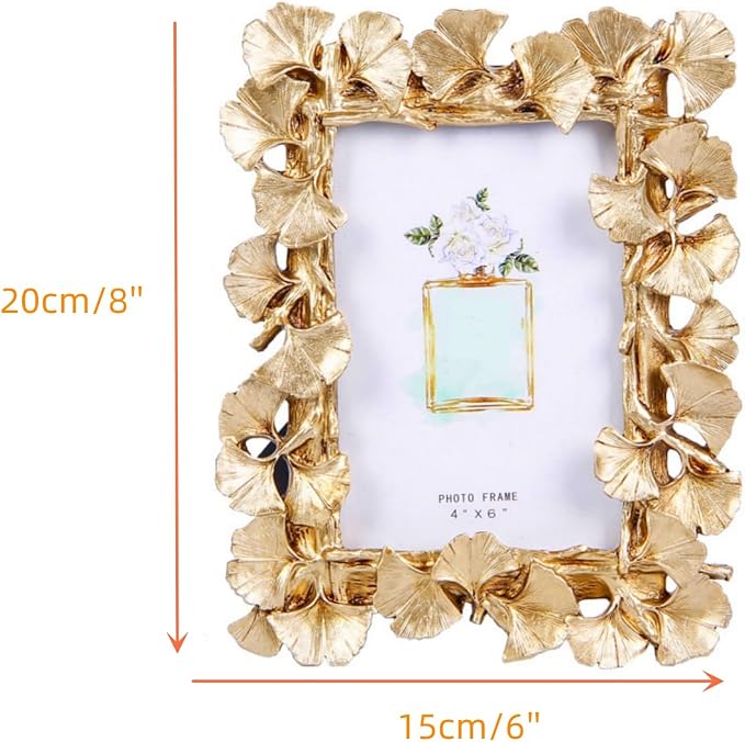 1PCS 4x6 Ginkgo Leaf Picture Frame - Image 2