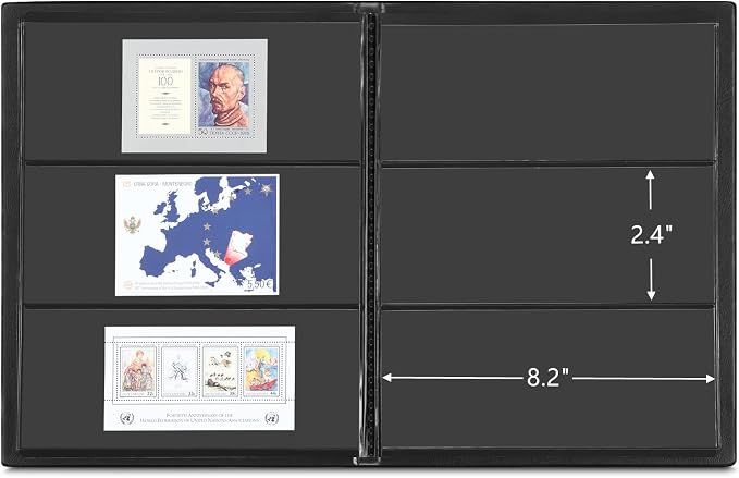 MUDOR 3 Rows Stamp Collection Book, Stamp Albums - Image 3