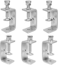 2-9/16 Inch C Clamps, 2 Pack 304 Stainless Steel C Clamps for Woodworking and Welding, Stable Wide Jaw Opening Tiger Clamp for Construction Household Mount(65mm)