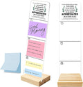 Monitor Memo Board with Removable Wooden Base Acrylic Portable Sticky Note by HTBIG