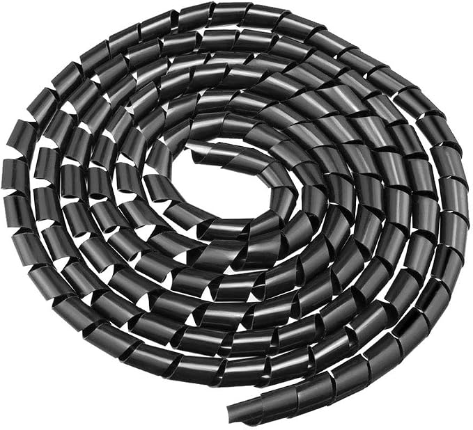 uxcell 14mm Flexible Spiral Cable Wrap Wire Cord Wraps Computer Manage Cord 5M by uxcell
