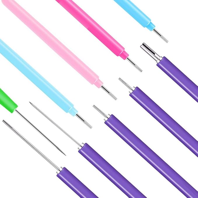 12 Pack Paper Quilling Tools Set, Slotted Needle Pens - Image 2