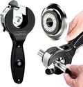 Ratcheting Tubing Cutter, 2 In 1 Close Quarters Tube Cutter 1/4" To 7/8", Large Bearing Type Ppr Pipe Ratchet Cutter, Adjustable Blade Pipe Cutting Tool with Replaceable Alloy PVC Steel Blade