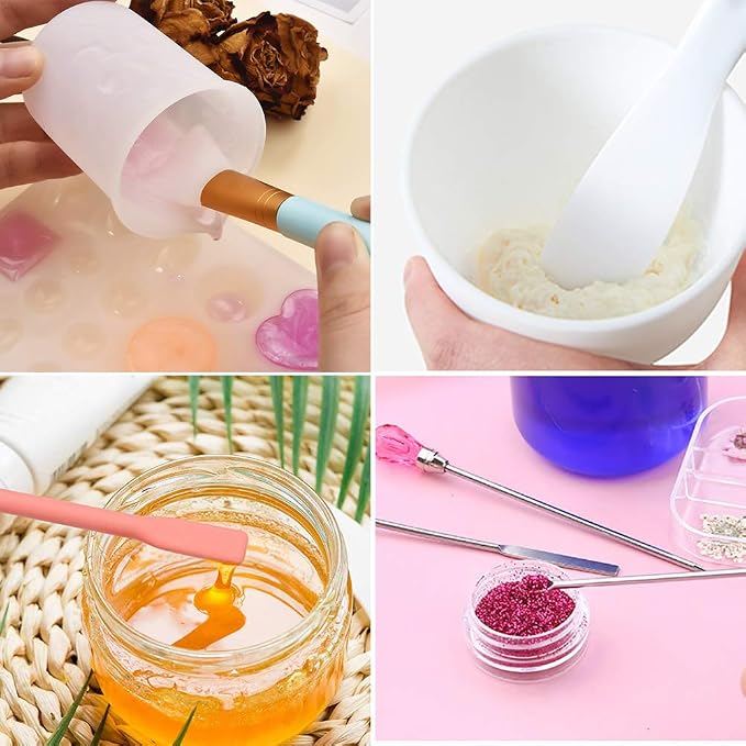 Silicone Stir Sticks Kit 16Pcs, Silicone Epoxy Brush, Silicone Stirring Tool - Image 6
