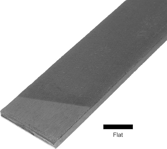 HARFINGTON Farmers Own Files 12 Inch High Carbon Steel Single Cut Flat Hand Rasp File for Deburring and Removing Material