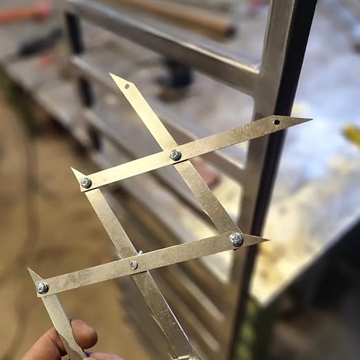 3/7/12 Point Center Finder for Precise Measurements, Woodworking Measuring Tools, Woodworking Center Finder Marking Tool, Wood Working Welding Precise Center Finding (3-Point)