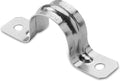 OhLectric Two Hole Rigid Pipe Strap - Sturdy Steel Strap Clamps - Zinc Plated Steel - Reinforced Rib - Corrosion Resistant - Easy to Install - 6 Inches - OL-43268