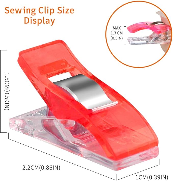 Sewing Clips 100 PCS with Tin Box, Sewing Supplies and Quilting Supplies - Image 7