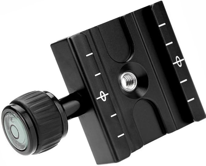 Fotasy 50 mm Arca Swiss Type Clamp, Quick Release Plate Clamp, QR Clamp, Arca Tripod Mount for Tripod Head Monohead, fits Arca Style Plate