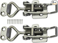 SYINE Adjustable Buckle Cabinet Boxes Lever Handle Toggle Catch Latch Lock with Screws,2 Pcs (3S,Range:126-148mm)