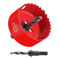 HYCHIKA 3 Inch/76mm Hole Saw,Bi-Metal Cutter Hole Max Cutting Depth 32mm with 1 Arbor Drill Bit for Wood Cutting Cornhole Plastic Drywall Boards Fiberboard