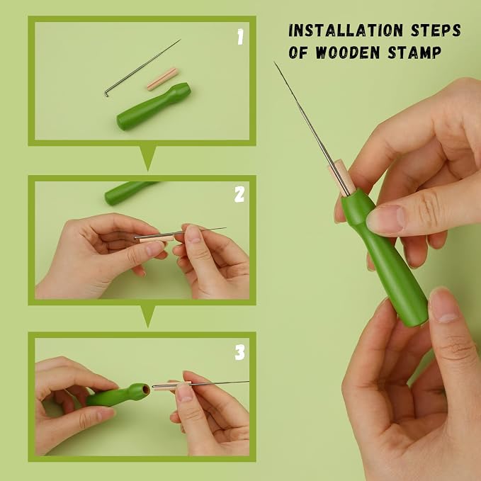 LOKUNN Needle Felting Kit, Cactus Needle Felting Starter Kit, Felting Supplies - Image 4