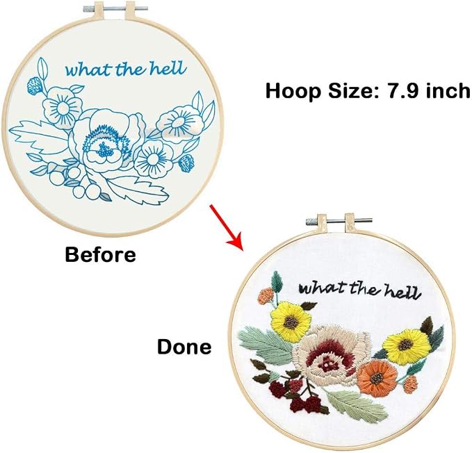Louise Maelys Flower Embroidery Kits - Image 2