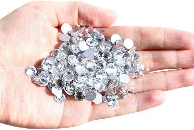 Onwon 288 Pieces SS30 / 6.35mm Clear Crystal Flat Back Brilliant Round - Image 3
