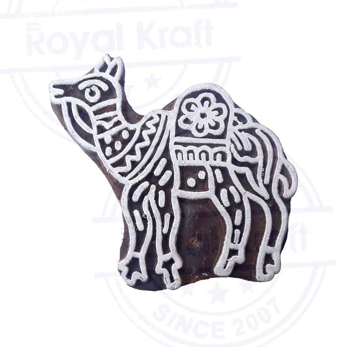 Royal Kraft Wooden Stamps DIY Fabric, Henna Printing Blocks THDtag069 - Image 3