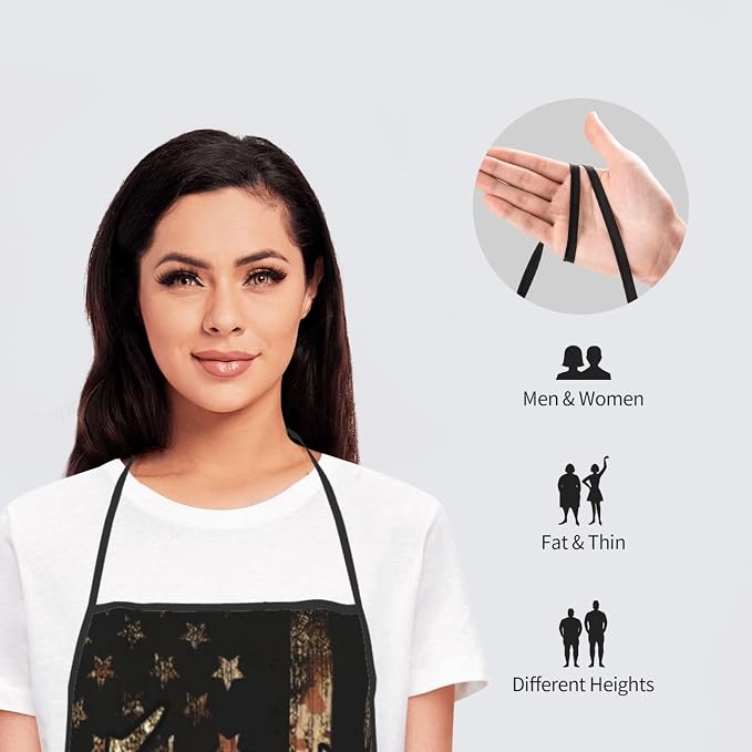 Apron Cooking Chef Work Shop Women Men Baking Decorations Painting Bbq Grilling - Image 8