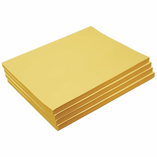 Colorations 9" x 12" Mediumweight Yellow Construction Paper by Colorations