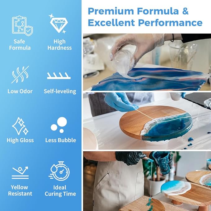 34OZ Hard Type Epoxy Resin, Crystal Clear - Image 2