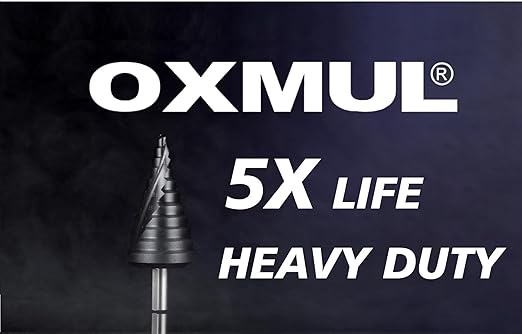 M35 Step Drill Bits for Metal, 1/8" to 1/2", Cobalt Bit, Heavy Duty for Stainless Steel,Hard Steel, Aluminum, Copper, Wood, 13-Steps, Z18-205