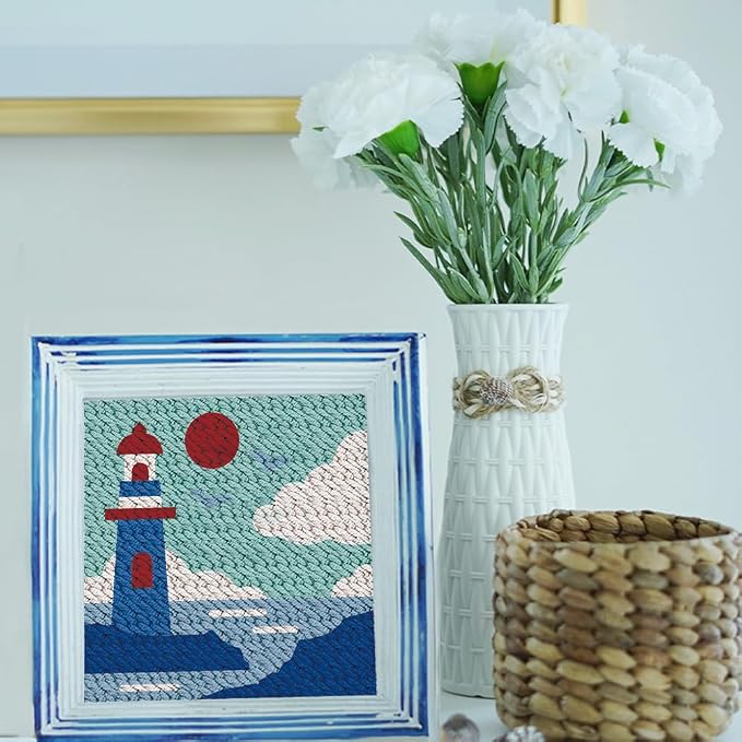 Doodlream Lighthouse DIY Punch Needle Embroidery Kit - Image 6