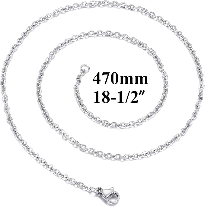 30 Pack 18 Inch Necklace Chain Stainless Steel Link Cable Chain Necklace - Image 3