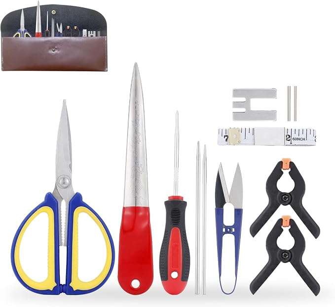 WISEPRO 12 PCS Basket Weaving Tool Kit, Basket Making Kit Pine Needle Basket by WISEPRO