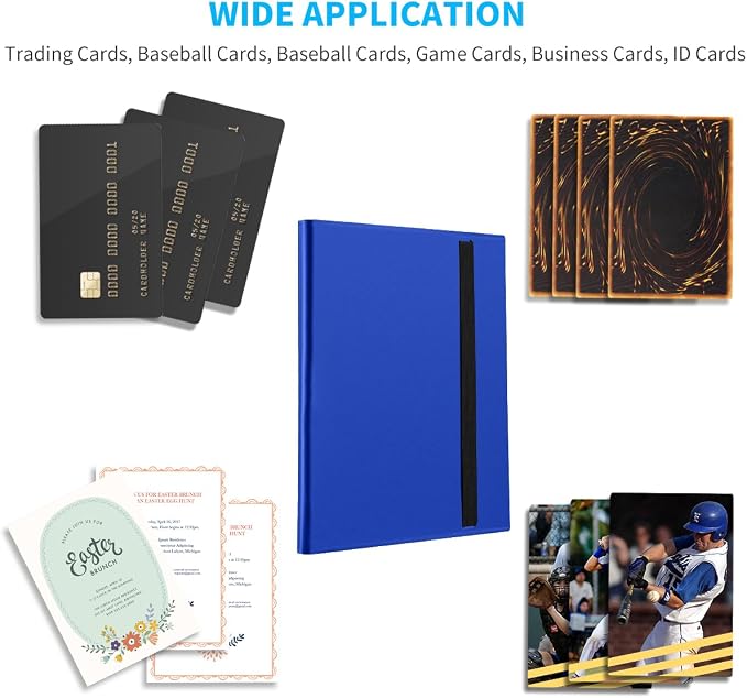 Card Binder, Upgraded 9 Pockets Trading Card Collection Binder - Image 6