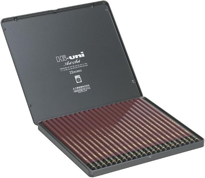 Uni Hi-Uni Wooden Pencil Art Set - Image 3