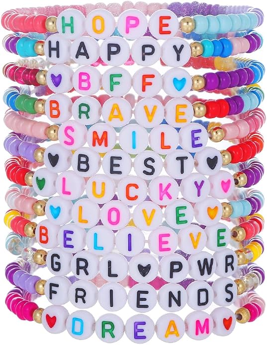 Heishi Surfer Clay Bead Bracelets Set by RINTOLER