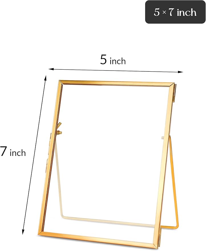 REDHUGO Glass Pressed Flower Frame Handmade, Floating Picture Frames - Image 4