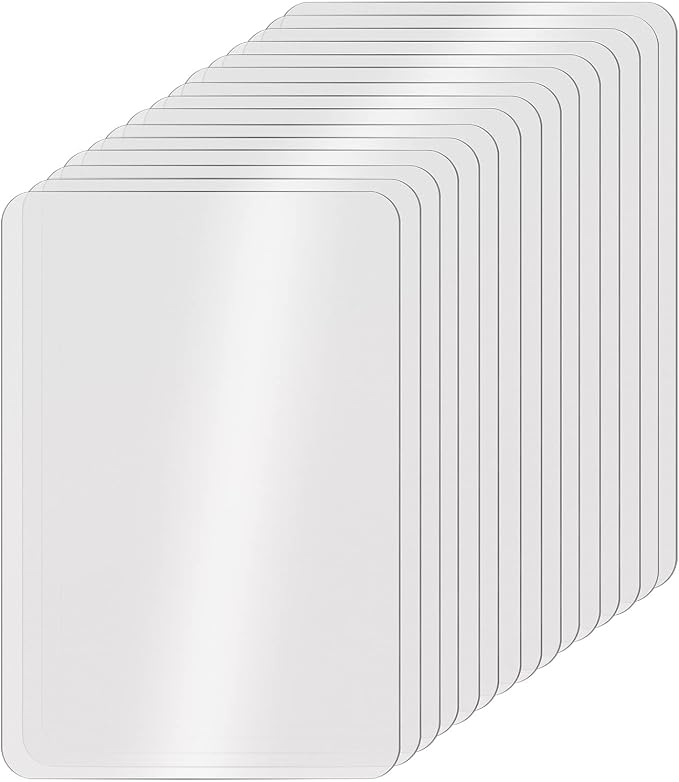 15 Pack Plastic Cutting Mats, Frosted Clear Flexible Kitchen Cutting Board by YEXPRESS