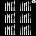 Luckycivia 6 Set Palette Knives Set, Plastic Spatula Art Tools by Unknown